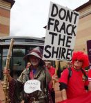 Anti-Fracking Red Line Protest Manchester